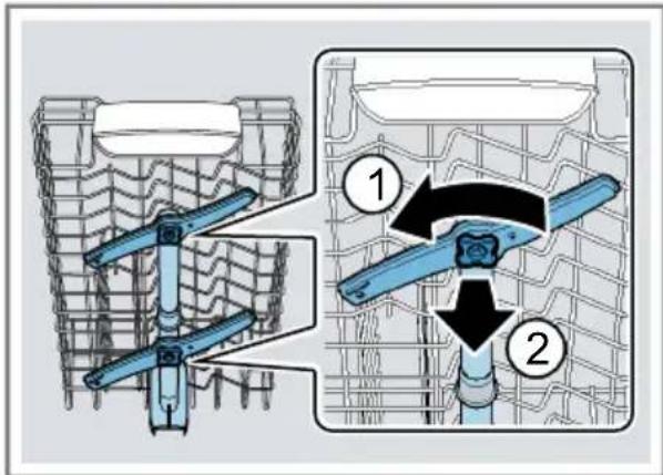 BOSCH SPV4HL800E - Sprüharme reinigen - 1