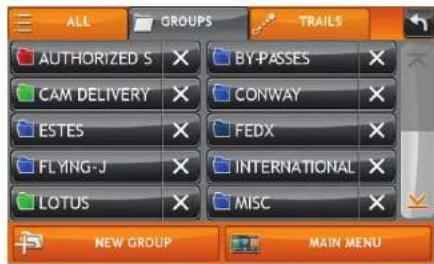 ALL GROUPS TRAILS AUTHORIZED S CAM DELIVERY ESTES FLYING-J LOTUS BY-PASSES CONWAY FEDX INTERNATIONAL MISC NEW GROUP MAIN MENU