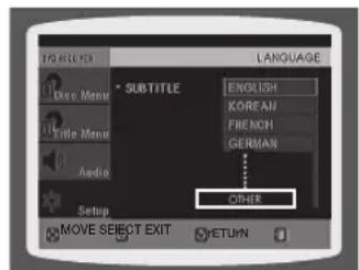 SAMSUNG HT-X710T - SETTING THE IANGUAGE - 4