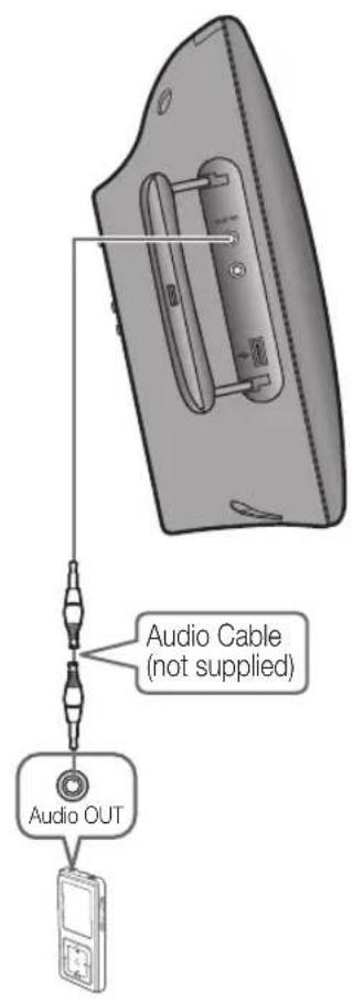 SAMSUNG HT-X710T - AUX1 : Connecting an External Component/MP3 player - 1