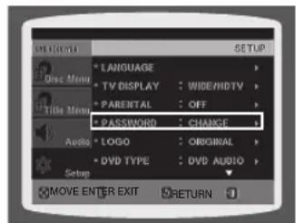 SAMSUNG HT-X710T - SETTING THE PASSWORD - 1