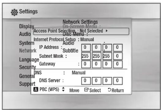 SAMSUNG HT-C7530W - Setting Up the Wireless Network Connection - Manual - 1