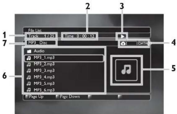 PHILIPS HTS3506 - ■ Music File List - 1