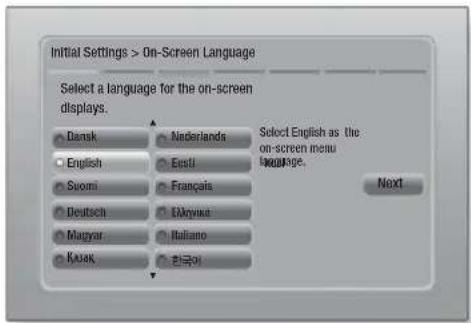SAMSUNG HT-EM54C - The Initial Settings Procedure - 1