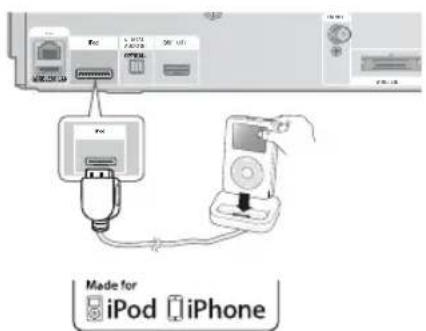 SAMSUNG HT-D5210C - Connecting an iPod/iPhone Using the Dock - 1