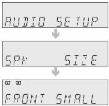 SAMSUNG HW-C770BS - SETTING THE SPEAKER SIZE - 1