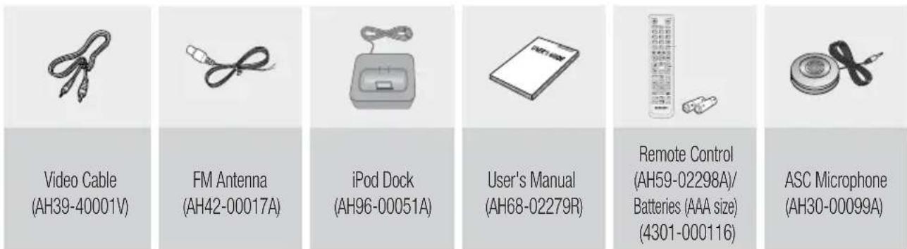SAMSUNG HT-C6900W - Accessories - 1