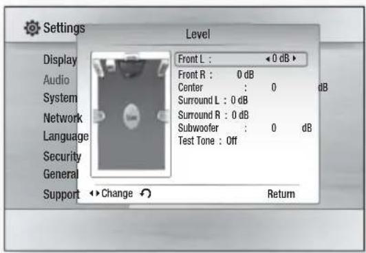SAMSUNG HT-C6900W - Adjusting Front/Center/Surround /Subwoofer Speaker Level - 1