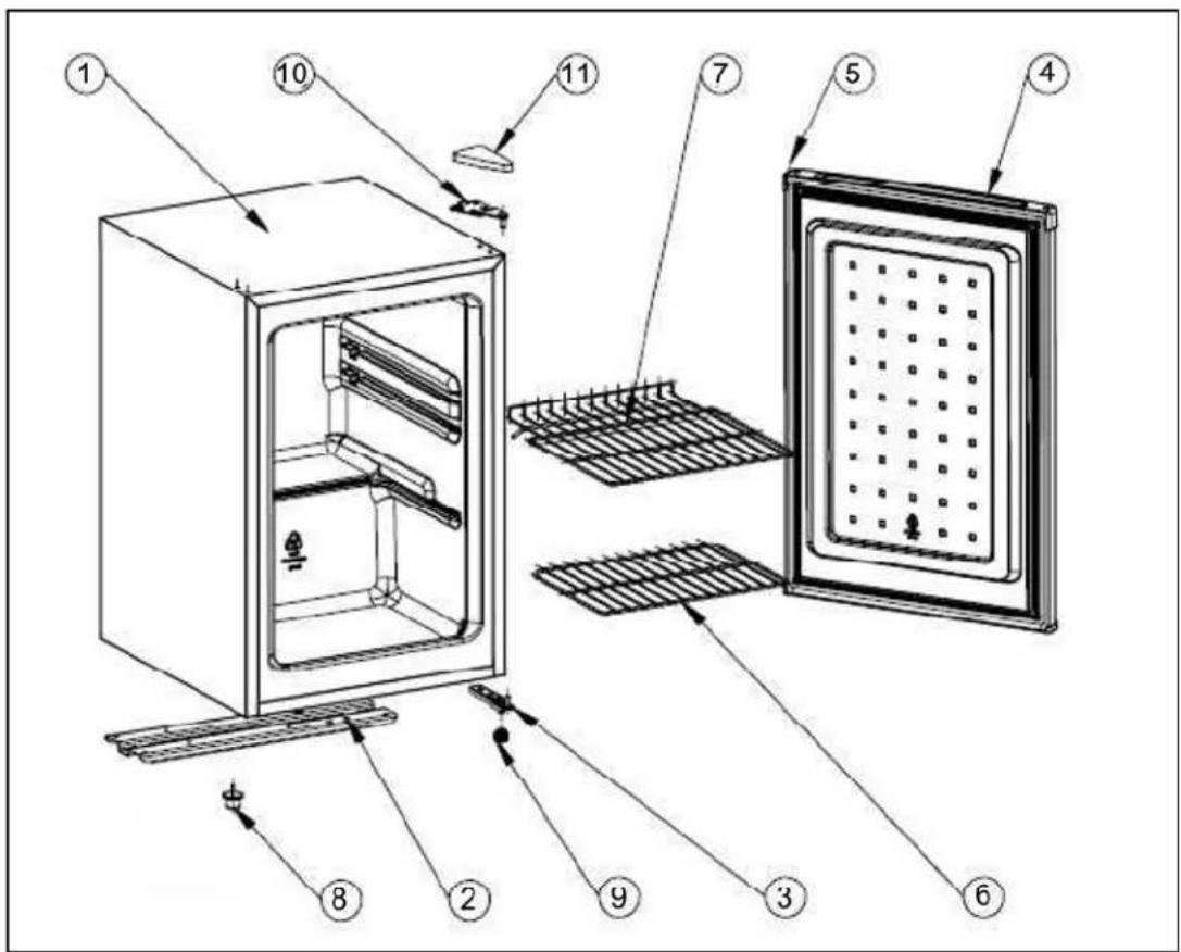 Whynter CUF-210SS - PARTS AND FEATURES - 1