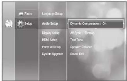 SAMSUNG HT-BD2ET - Setting the Test Tone - 1