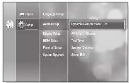 SAMSUNG HT-BD2ET - Setting the Sound Edit - 1