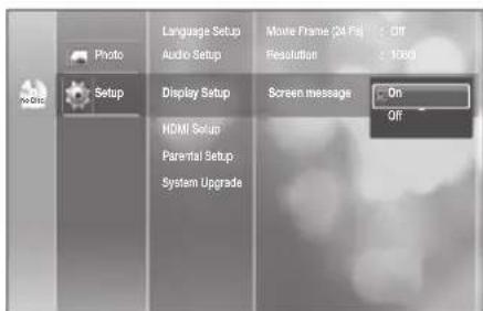 SAMSUNG HT-BD2ET - Screen Message - 1