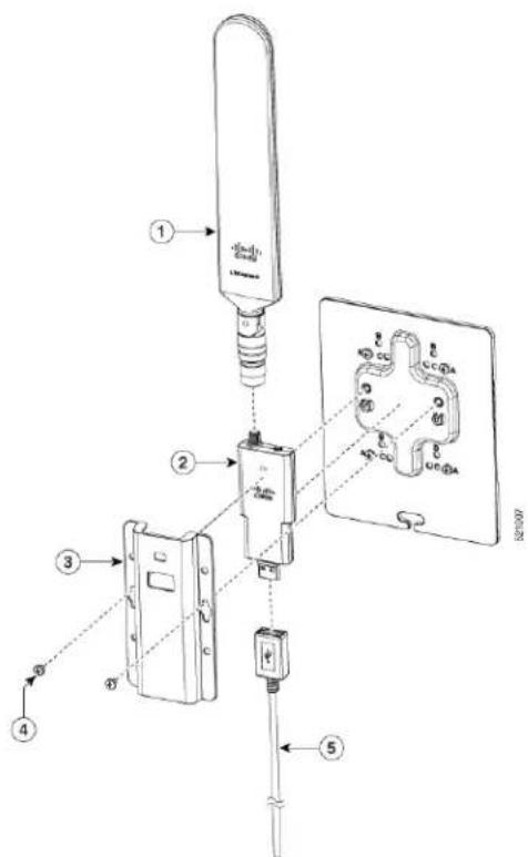 CISCO C1116-4PLTEEAWE - WallMountoftheAntenna - 1
