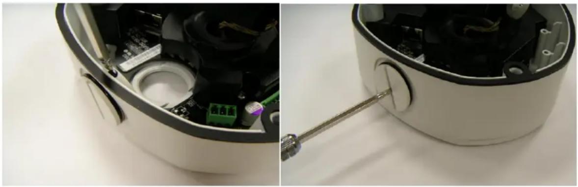 ACTi TCM-7411 - 2) Insert the cable - 1