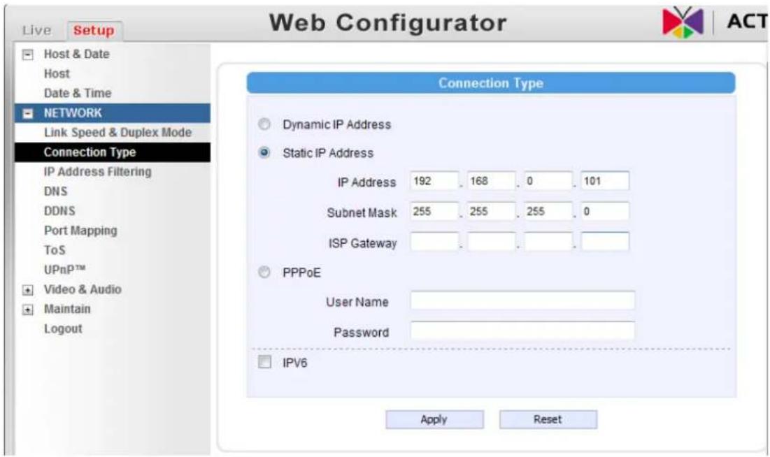 ACTi TCM-7411 - If you do NOT have DHCP server / router in your network: - 4