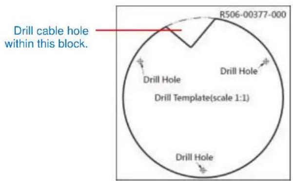 ACTi E923M - If the cable will pass through a hole on the surface: - 1