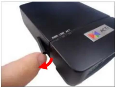 ACTi Q11 - How to Insert the Memory Card - 1