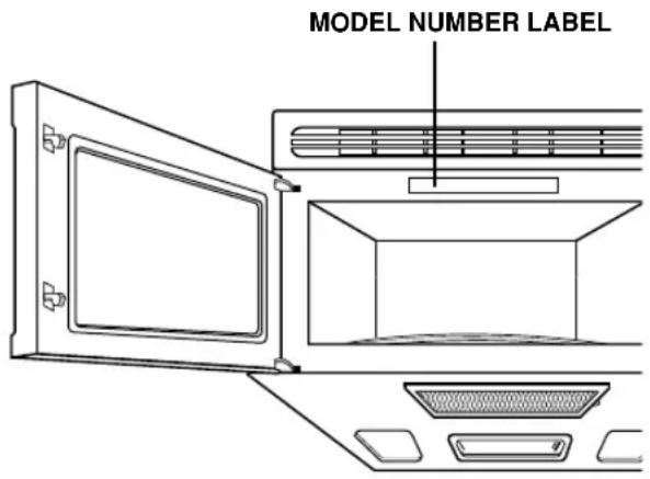 LG LMV1314B - LOCATION OF MODEL NUMBER - 1