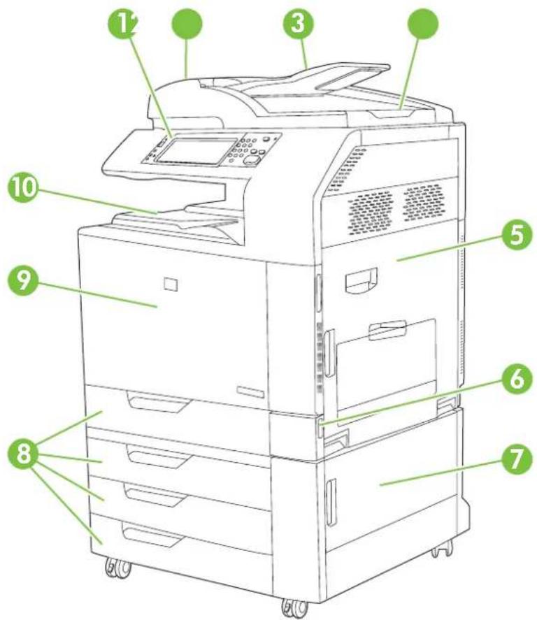 HP LaserJet CM6030F - Front view - 1