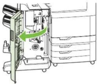 HP LaserJet CM6030F - Replace saddle stitch staple cartridges in the booklet maker - 1