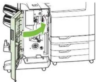 HP LaserJet CM6030F - Clear staple jams in the main stapler - 7