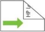 HP LaserJet CM6030F - Choose the correct orientation for loading letterhead, pre-printed, or pre-punched paper - 22