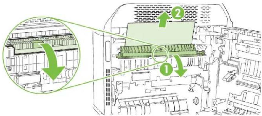 HP LaserJet CM6030F - AREA 2: Clear jams in the fuser - 5