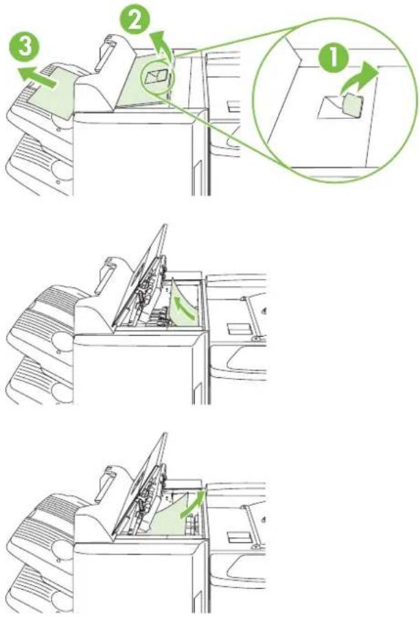 HP LaserJet CM6030F - Clear jams in the sorter area - 3