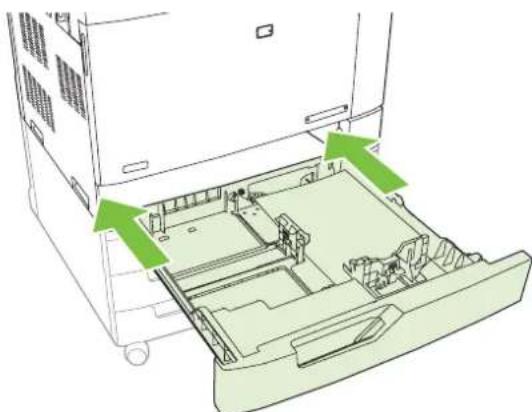 HP LaserJet CM6030F - AREA 5: Clear jams in Tray 2 and the internal paper path - 7