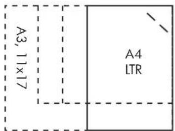 HP LaserJet CM6030F - Supported paper sizes for stapling - 3