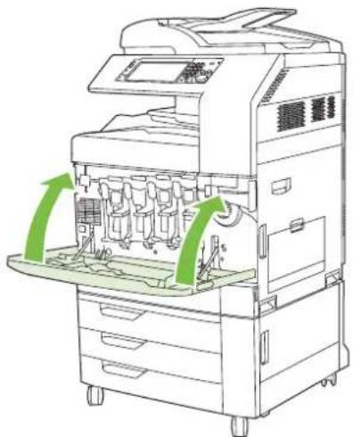 HP LaserJet CM6030F - Replace print cartridges - 7