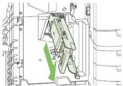 HP LaserJet CM6030F - Replace saddle stitch staple cartridges in the booklet maker - 2