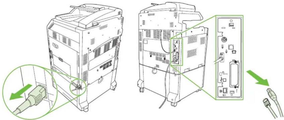 HP LaserJet CM6030F - Install an HP Jetdirect or EIO print server card or EIO hard disk - 2
