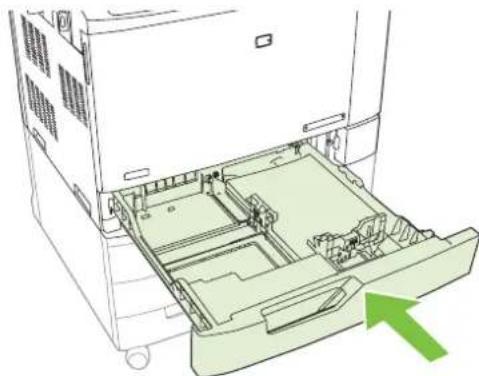 HP LaserJet CM6030F - Load standard-sized media into trays 2, 3, 4, or 5 - 5