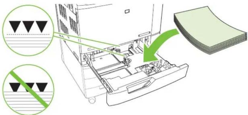 HP LaserJet CM6030F - Load standard-sized media into trays 2, 3, 4, or 5 - 4