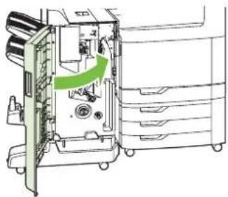 HP LaserJet CM6030F - Clear staple jams in the booklet maker - 9