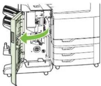 HP LaserJet CM6030F - Clear staple jams in the main stapler - 1