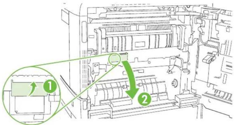 HP LaserJet CM6030F - AREA 6: Clear jams in Tray 1 - 4