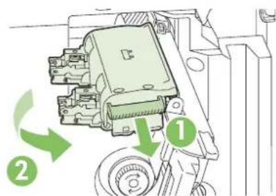 HP LaserJet CM6030F - Replace saddle stitch staple cartridges in the booklet maker - 7