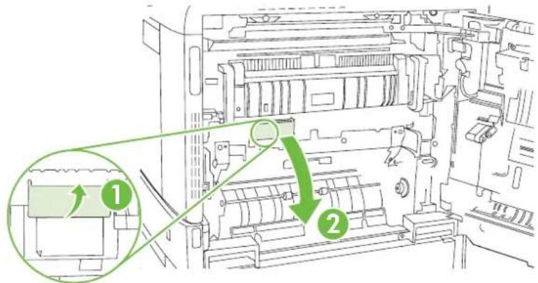 HP LaserJet CM6030F - Clear jams in the duplex area - 7