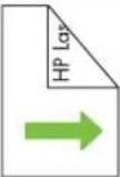 HP LaserJet CM6030F - Choose the correct orientation for loading letterhead, pre-printed, or pre-punched paper - 17