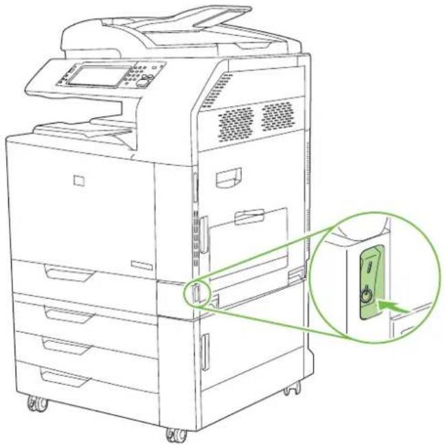 HP LaserJet CM6030F - Install an HP Jetdirect or EIO print server card or EIO hard disk - 1