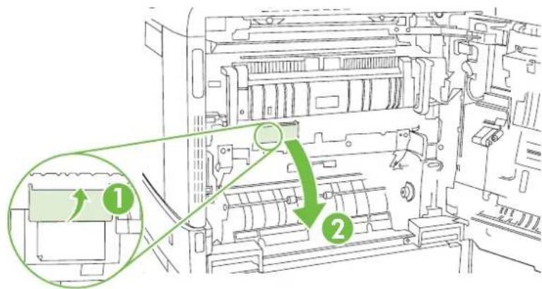 HP LaserJet CM6030F - Clean the registration second transfer assembly - 3