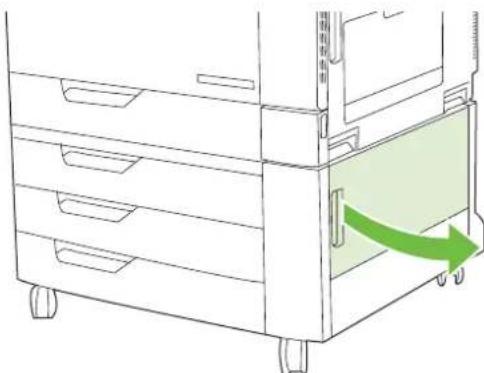 HP LaserJet CM6030F - AREA 7: Clear jams in optional Trays 3, 4, and 5 - 4