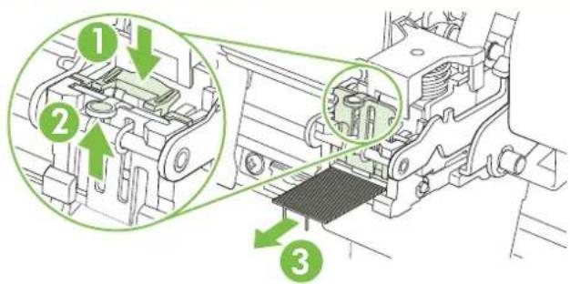 HP LaserJet CM6030F - Clear staple jams in the booklet maker - 5