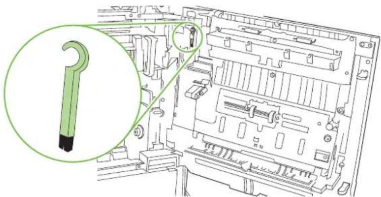 HP LaserJet CM6030F - Clean the registration second transfer assembly - 2