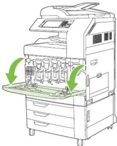 HP LaserJet CM6030F - Replace print cartridges - 1
