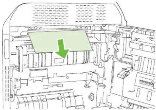 HP LaserJet CM6030F - AREA 1: Clear jams in the output bin - 3
