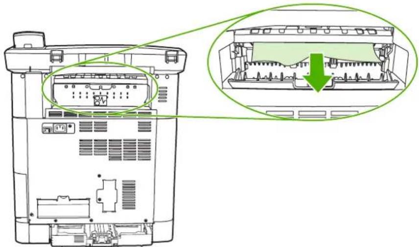 HP LaserJet CM1017 - Clear jams from the back of the MFP - 2
