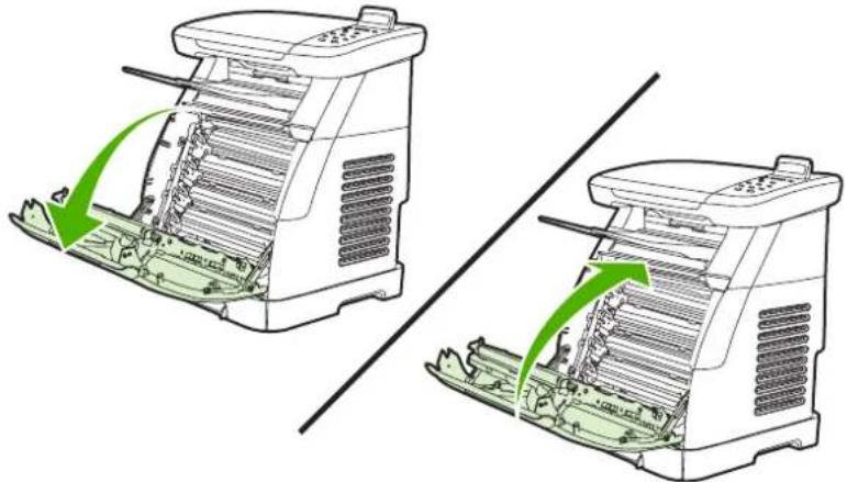 HP LaserJet CM1017 - Clear jams from tray output area - 3